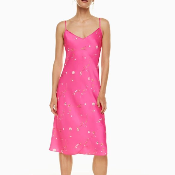 Wilfred  Only Satin Slip Midi Dress - NWT - Picture 3 of 4